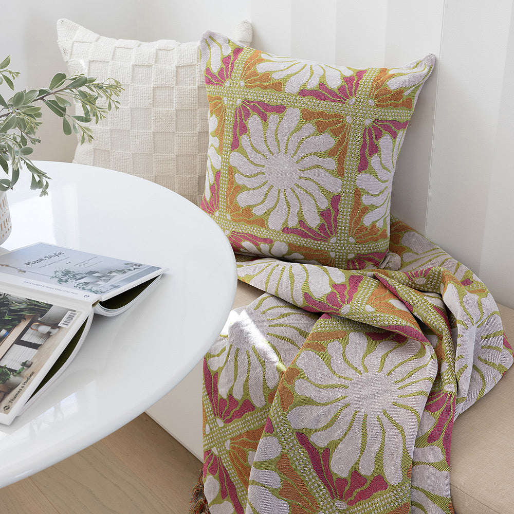 Bambury Zinnia Poly/Cotton Throw Blanket Bed/Couch Decor 130x180cm Sorbet — image 4