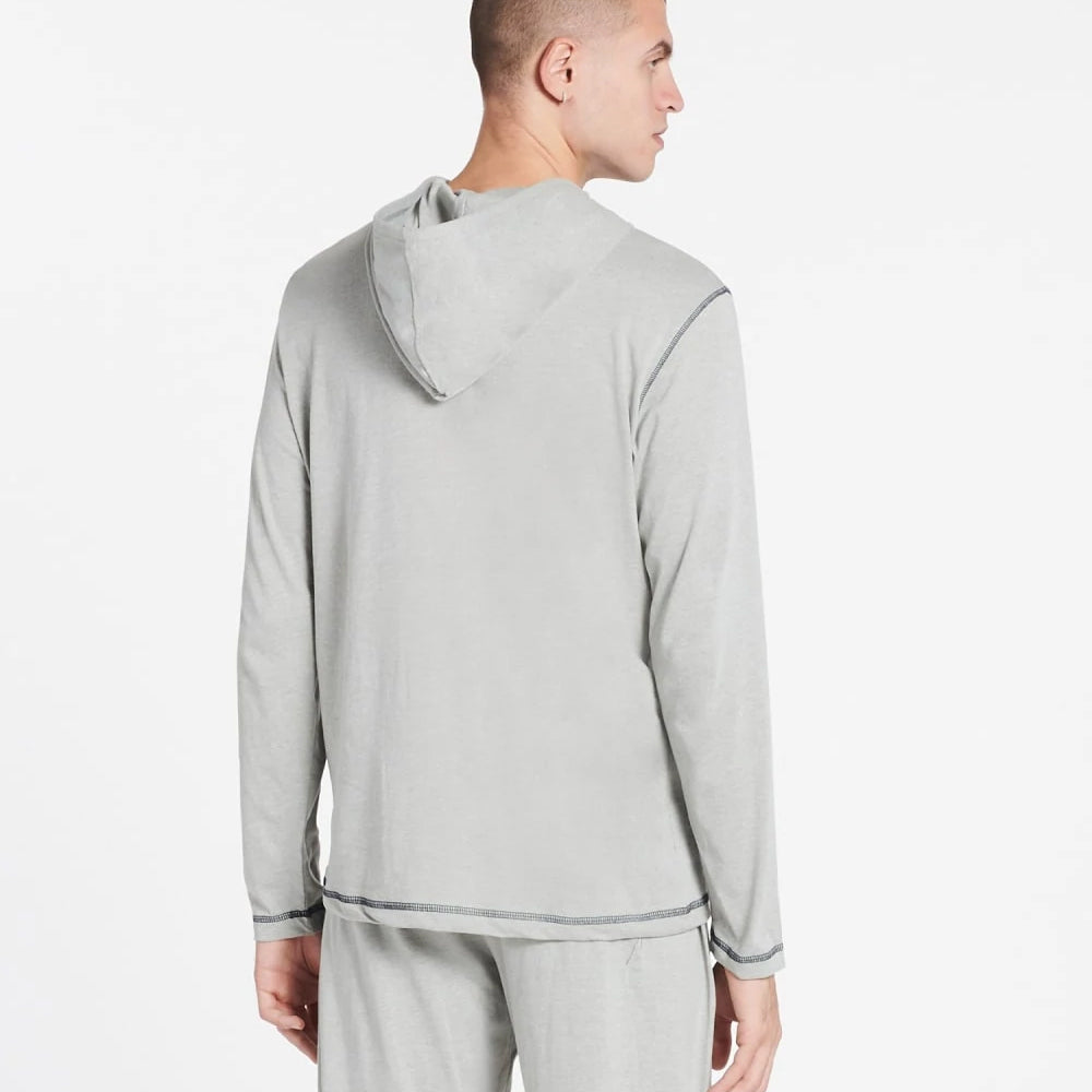 Tommy Hilfiger Mens Size S Sleepwear Jersey Pyjama Hoodie Home Loungewear Grey — image 4