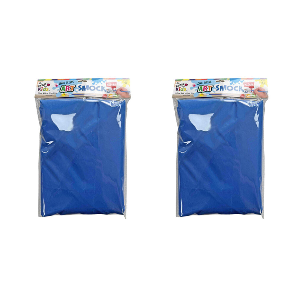 Craft for Kids Long Sleeve Art Smock Water-Resistant Medium 60x67cm 5y+ (2 Pack)