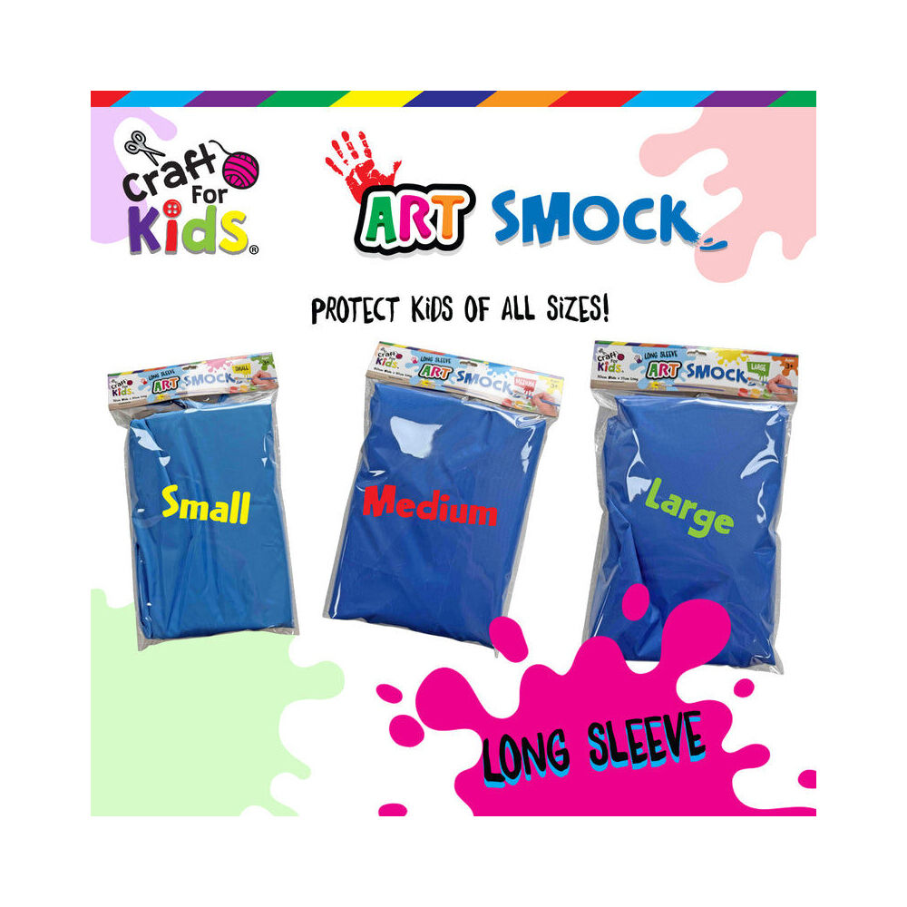 Craft for Kids 70x77cm 5y+ Long Sleeve Art Smock Water-Resistant Large — image 2
