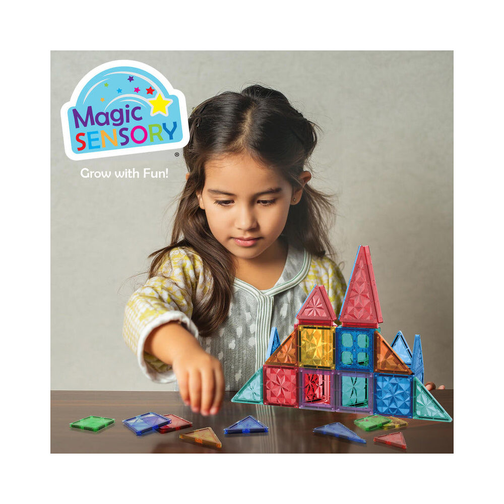Magic Sensory Magnetic Diamond Tiles Textured Colourful STEM Set 3y+ (60 Pieces) — image 4