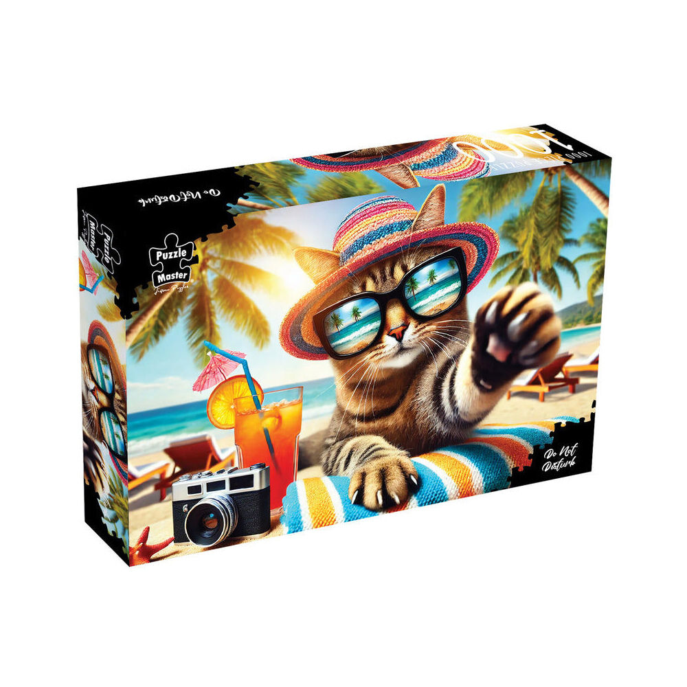 Puzzle Master Puzzlemaster Jigsaw Puzzle Do Not Disturb Cat Beach Theme 12y+ (1000 Pieces) — image 2