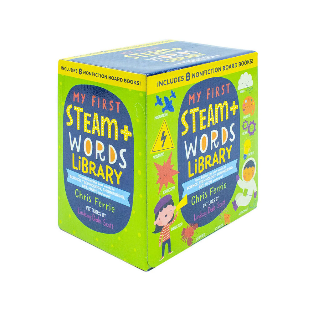 Sourcebooks Inc My First Steam+ Words Library 8 Board Book Box Set Chris Ferrie Sourcebooks Inc