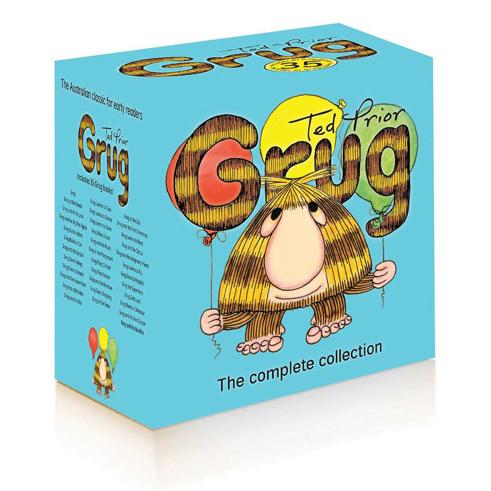 Simon and Schuster My Complete Grug Collection 35 Paperback Children's Book Set Ted Prior