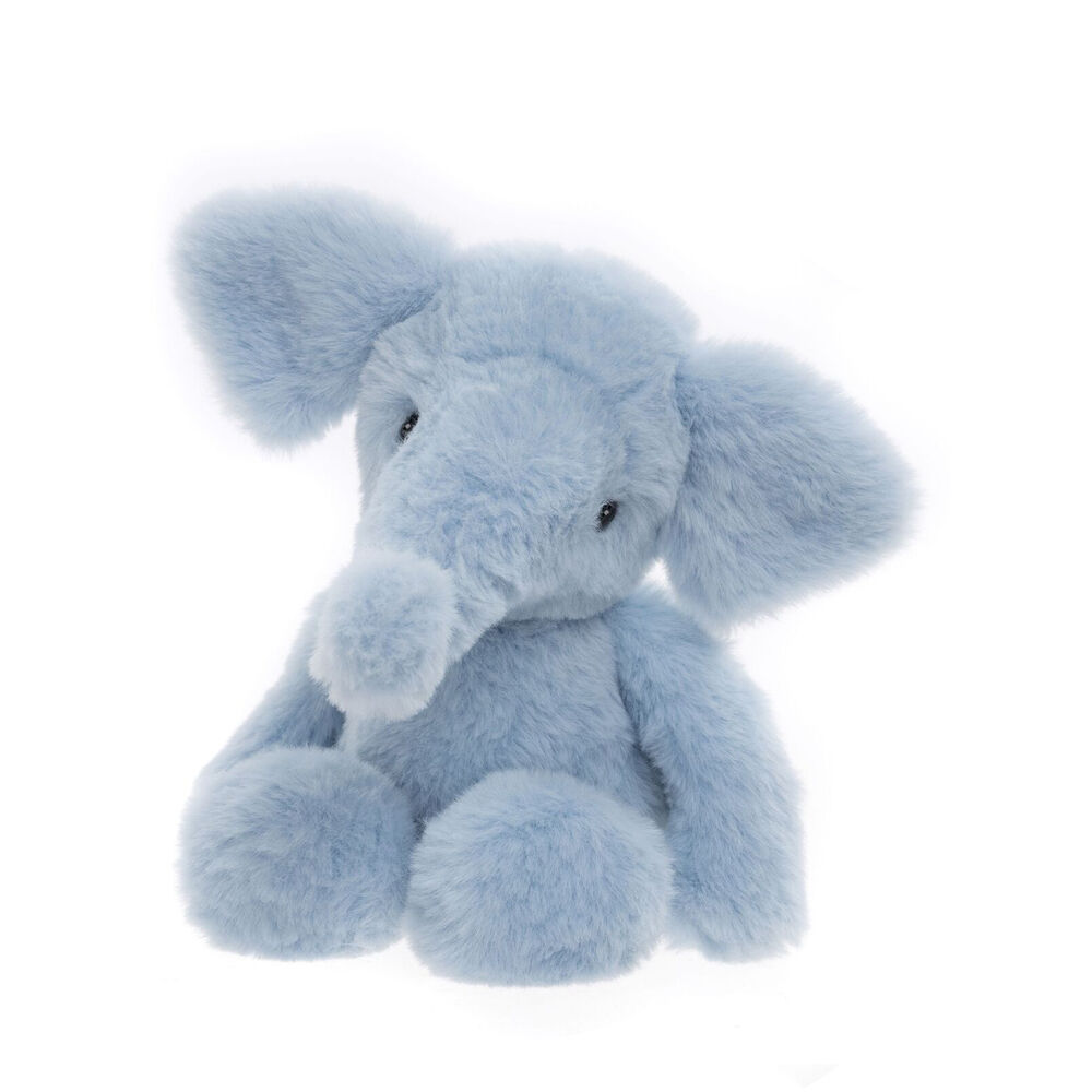Charlie Bears 20cm Baby/Infant Soft Effie Elephant Powder Blue Plush Toy 0y+