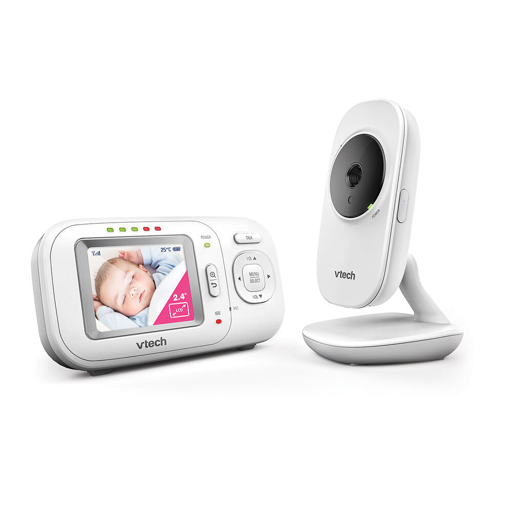 Vtech 2.4 Inch Lcd Video Audio Baby Monitor With Night Vision And Wall Mountable Design