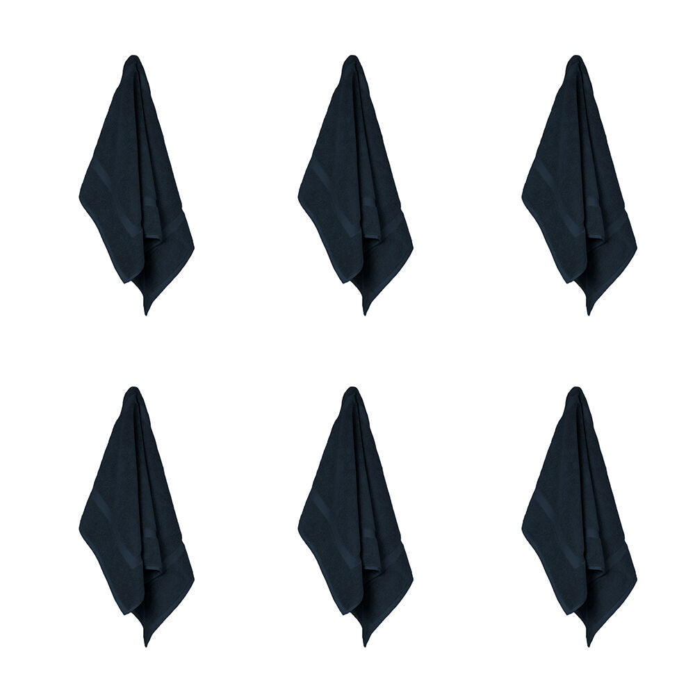 Ardor St Regis Collection 50x80cm Cotton Mat Bath Toilet Bathroom Navy (6 Pack)