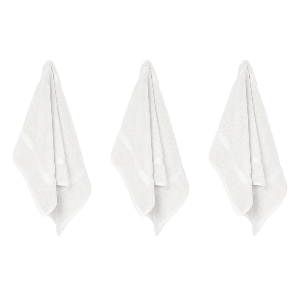 Ardor St Regis Collection 50x80cm Cotton Mat Bath Toilet Bathroom White (3 Pack)