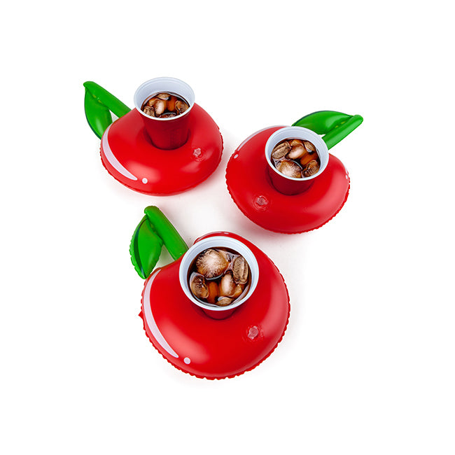 Bigmouth Inc. Inflatable Beverage Boat Pool Party Drink/Can Holder Cherries (3 Pack)
