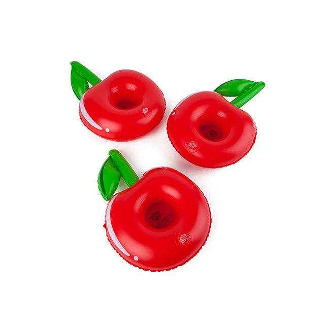 Bigmouth Inc. Inflatable Beverage Boat Pool Party Drink/Can Holder Cherries (3 Pack) — image 3