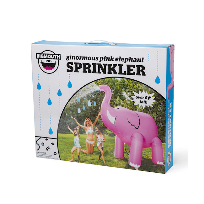 Bigmouth Inc. Kids Inflatable 213cm Ginormous Elephant Yard Water Sprinkler Pink — image 3
