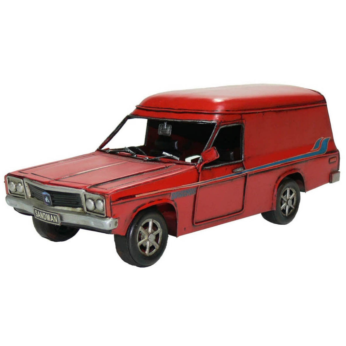 Boyle Metal Aussie Classic Panelvan Ornament Home Decoration Red 28x12x10cm