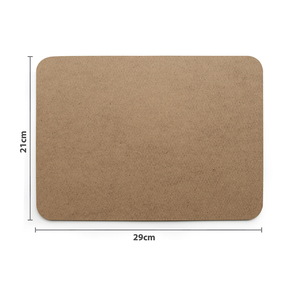 Boyle Craft 29cm MDF Rectangle Placemat Display Home/Dining Decor Natural (25 Pack) — image 4