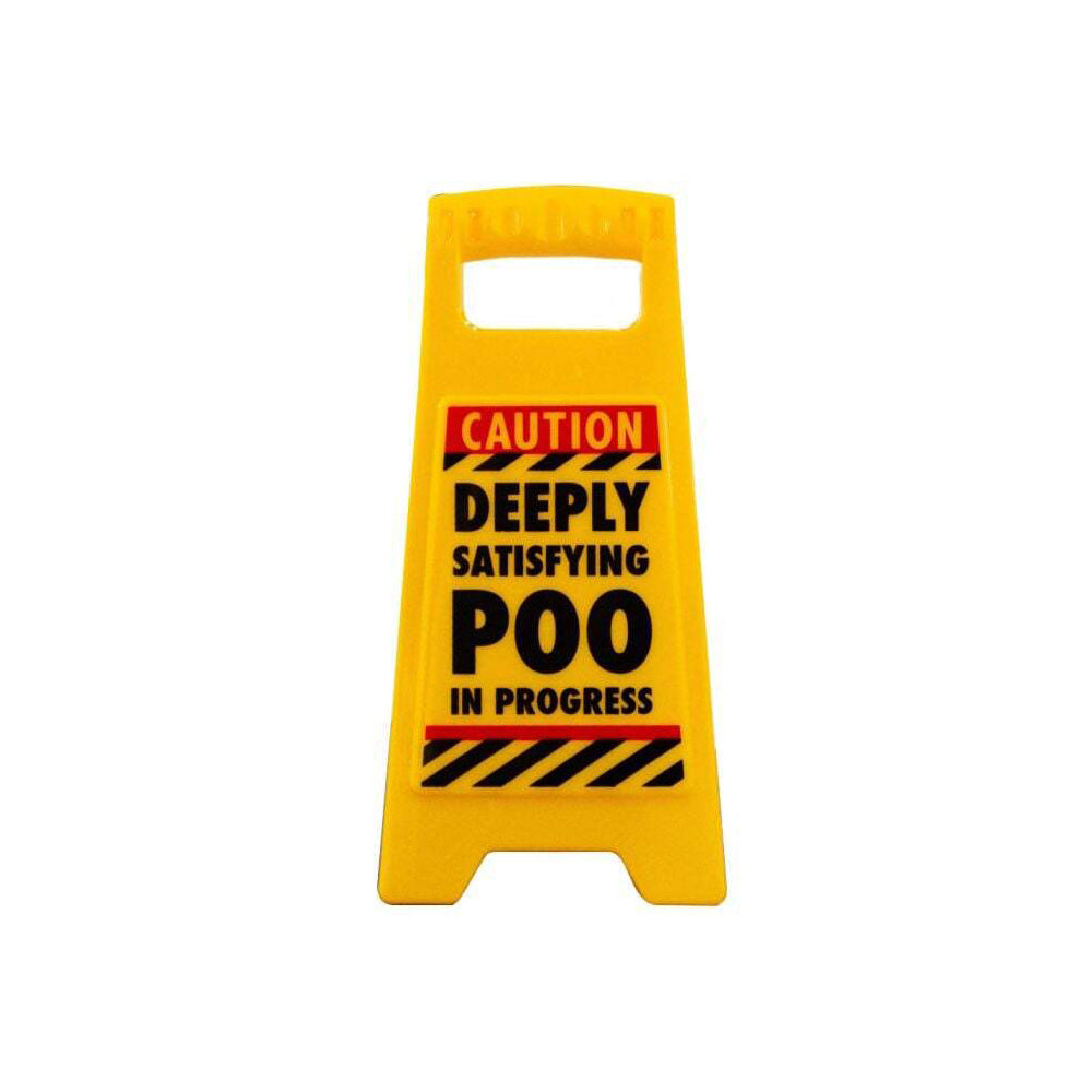 Boxer Gifts Satisfying Poo Desk Warning Sign Joke/Funny Home/Office Decor