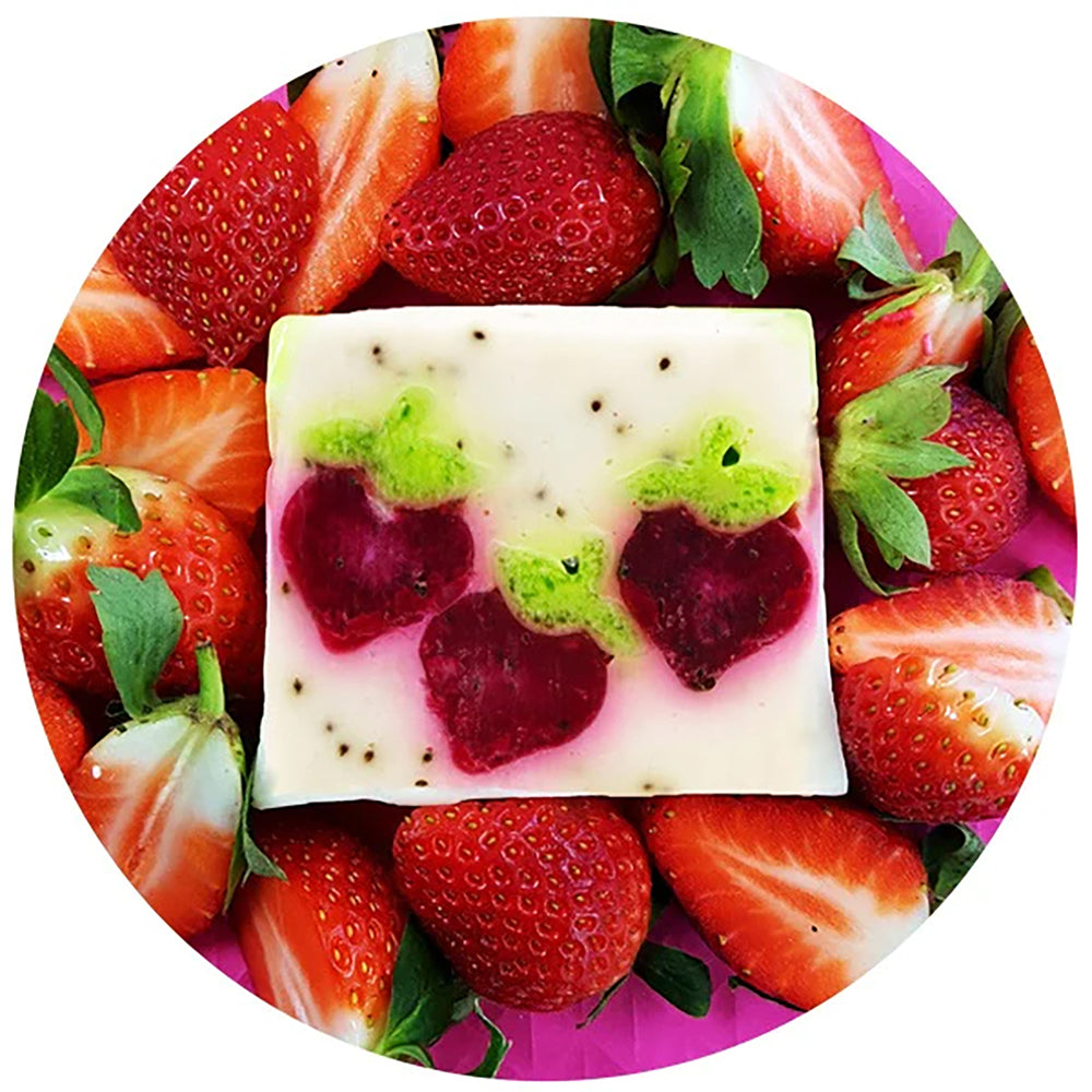 Bomb Cosmetics Berry Bar Scented Bath Soap Slice Shower Skin Body Fragrance (2 Pack) — image 3