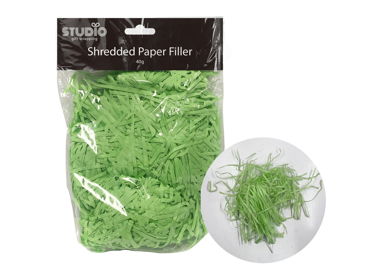 Studio Gift Wrapping 40G Filler/Shredded Paper Green Decoration Present Decor