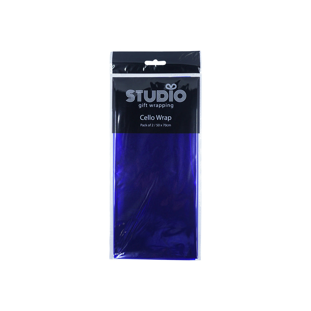 Studio Gift Wrapping Cello Wrap 50x70cm Blue Party Decor Decoration (24 Pieces) — image 3