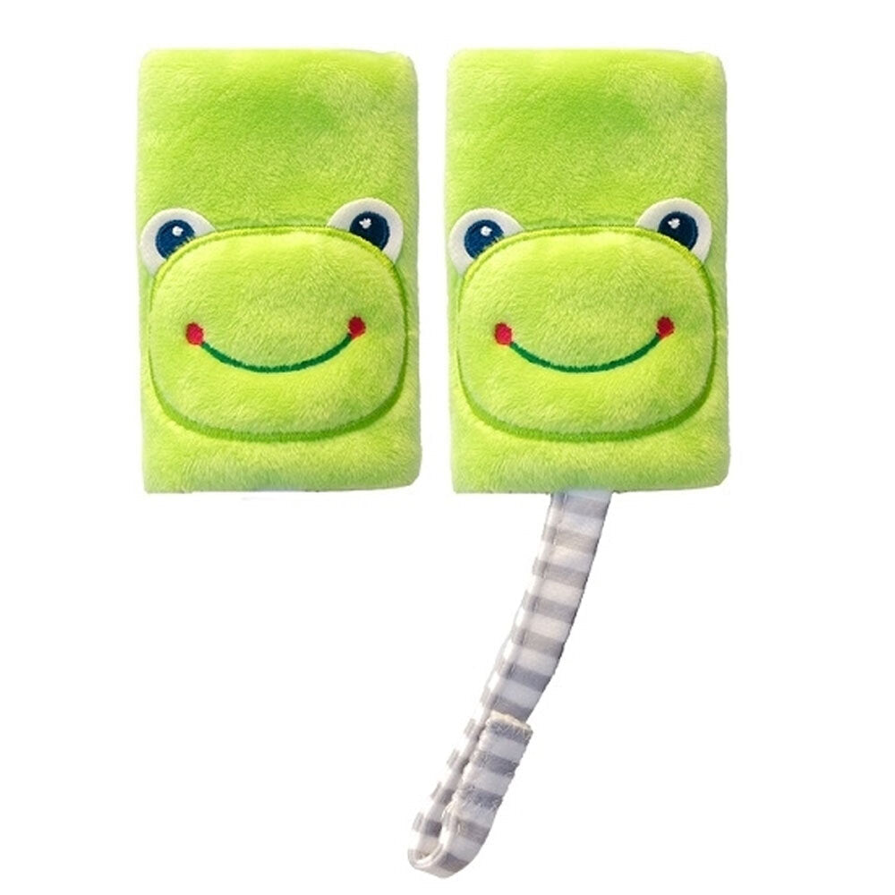 Benbat Pals Frog Car Seat Belt Safety Cover 0-12m Baby/Infant Strap/Pads GRN (2 Pack) — image 2