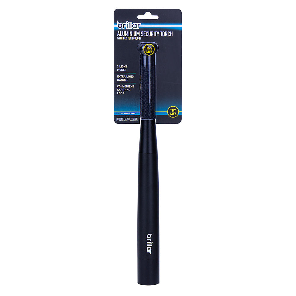 Brillar 35cm LED Aluminum Security Light Torch/Flashlight Long Handle Assorted — image 2