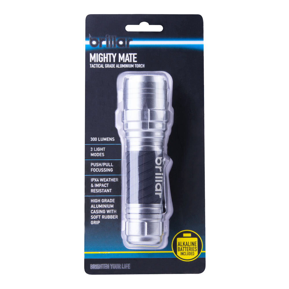 Brillar Mighty Mate - Mini Weather Resistant Flashlight Torch Light 300lm