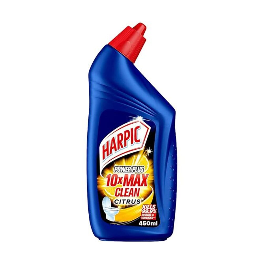 Harpic Liquid Toilet Bowl Disinfectant Cleaner Citrus Scent 450ml (6 Pack) — image 2