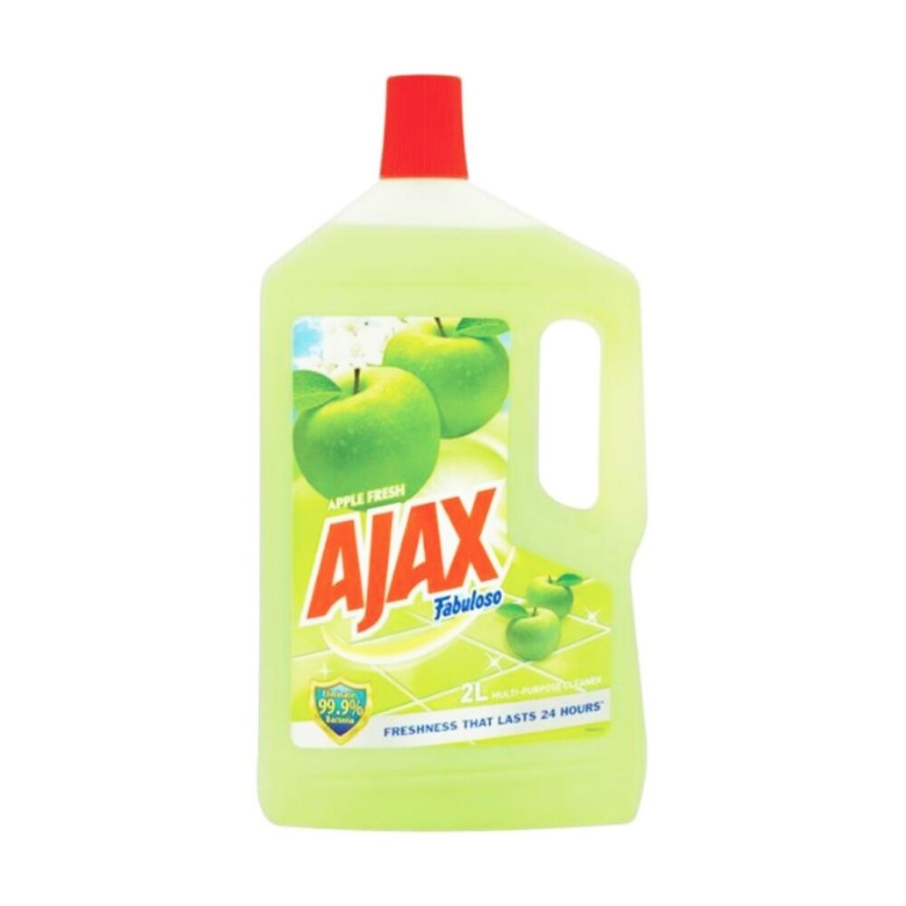 Ajax 2L Fresh Scent Anti Bactieral Multi-Purpose Floor Cleaner Apple