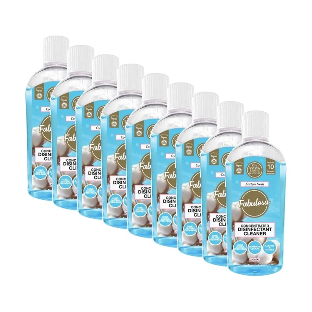 Fabulosa Cotton Fresh Surface Cleaner Disinfectant 220ml Assorted (9 Pack)