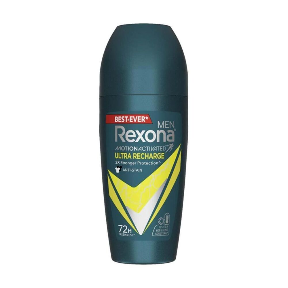 Rexona Men's Antiperspirant Roll On Deodorant Recharge 72Hr Freshness 45ml (12 Pack) — image 2