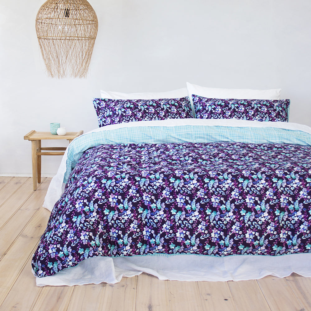 Bambury Bed Quilt Cover Set Evelyn Soft Touch Woven Home Decor Bedding — King