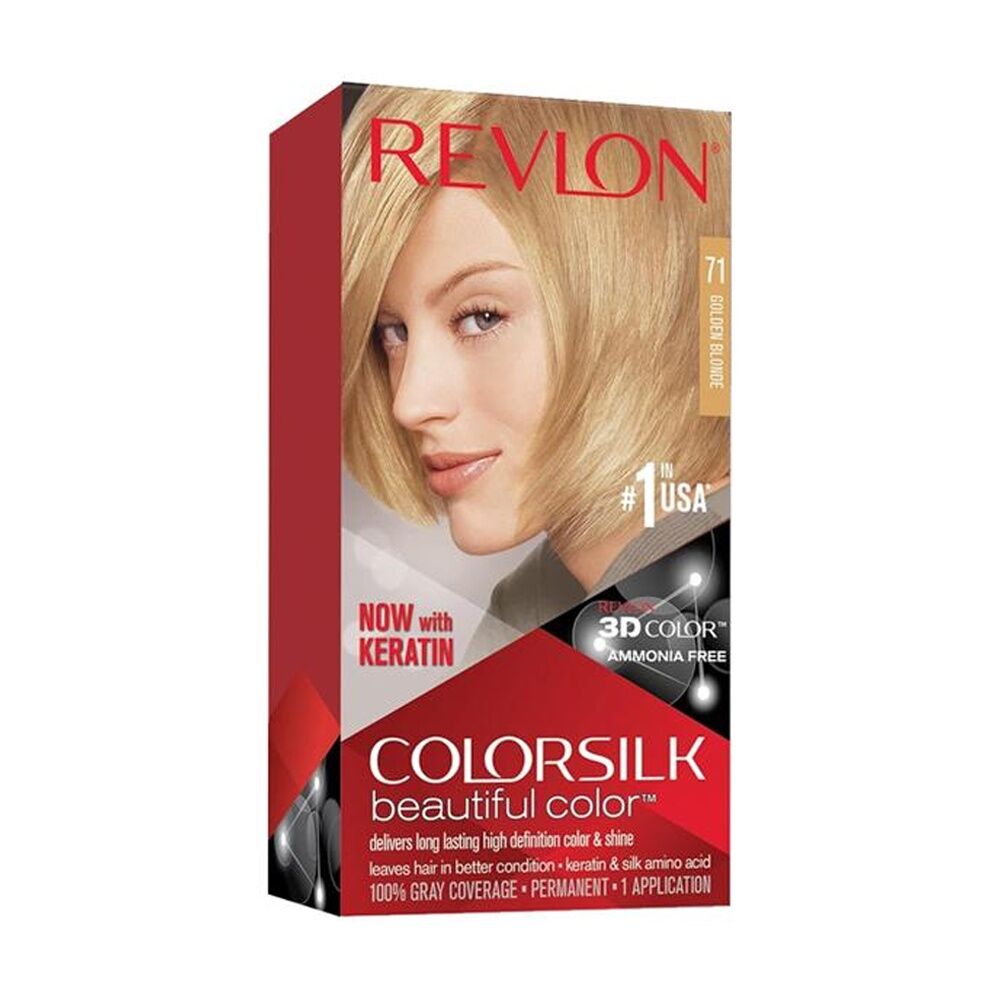 Revlon Natural Long Lasting Colour Hair Dye 71 Golden Blonde