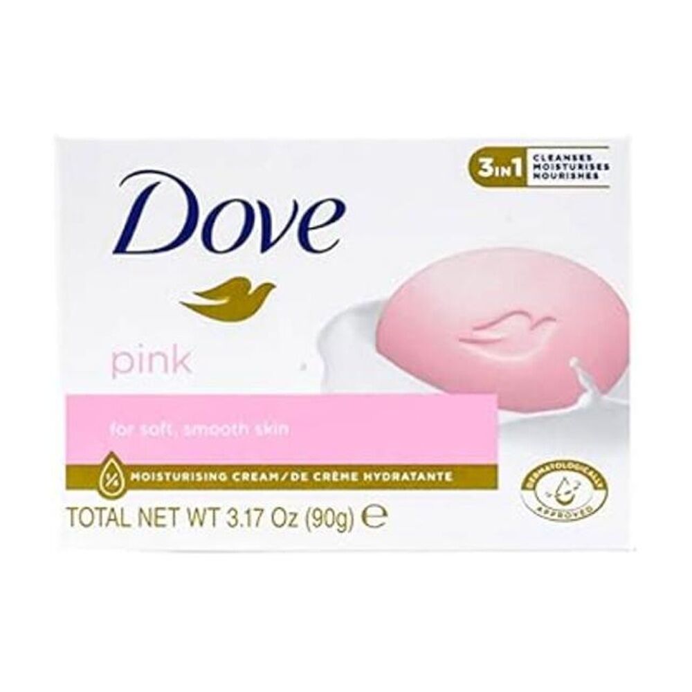 Dove Pink 90gm Moisturising 3-In-1 Skincare Soap Bar