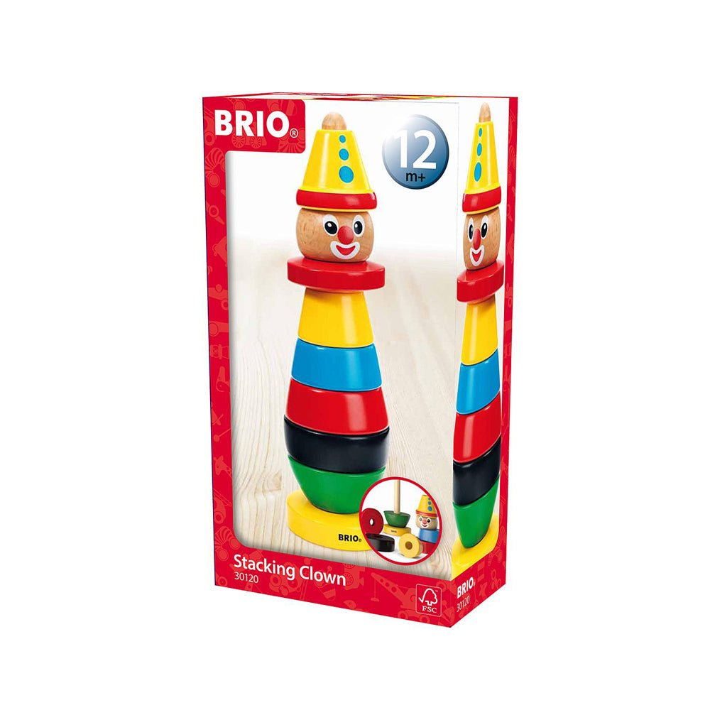 Brio Stacking Clown Kids/Childrens Interactive Building Play Toy 12M+ (9 Pieces)