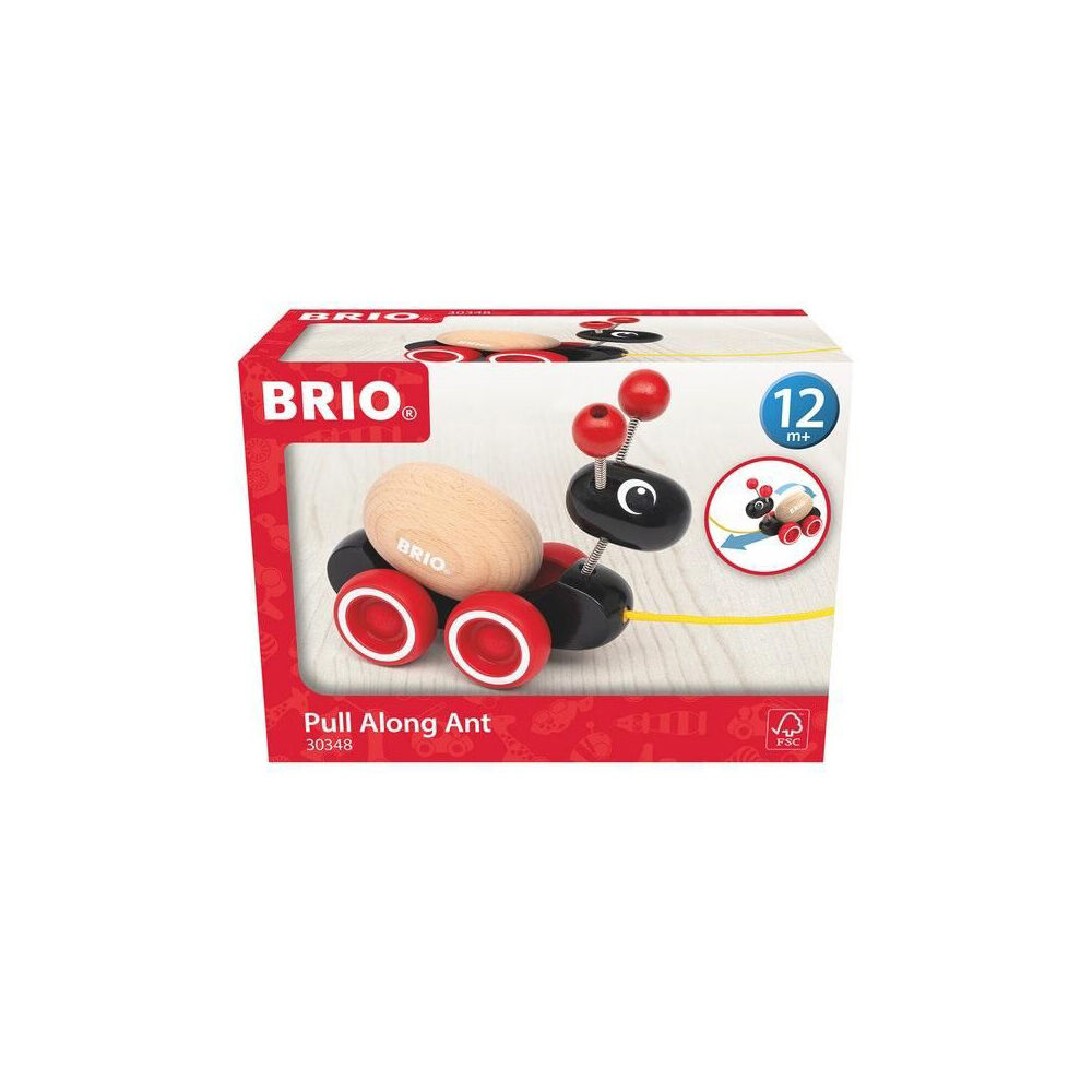 Brio Ant w/ 2pc Rolling Egg Kids/Toddler Educational Pull Along Toy 12m+ — image 3