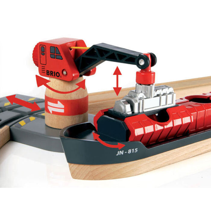 Brio Deluxe Passenger/Freight Train Railway Set Kids Educational Toy 3y+ (87 Pieces) — image 2