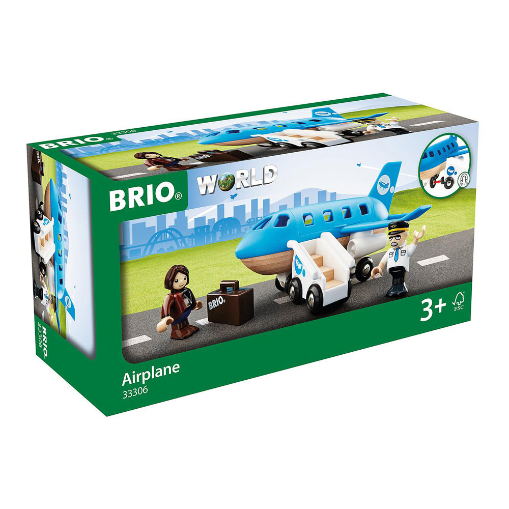 Brio Airplane Kids/Childrens Pretend Play Interactive Toy Playset 3y+ (5 Pieces)