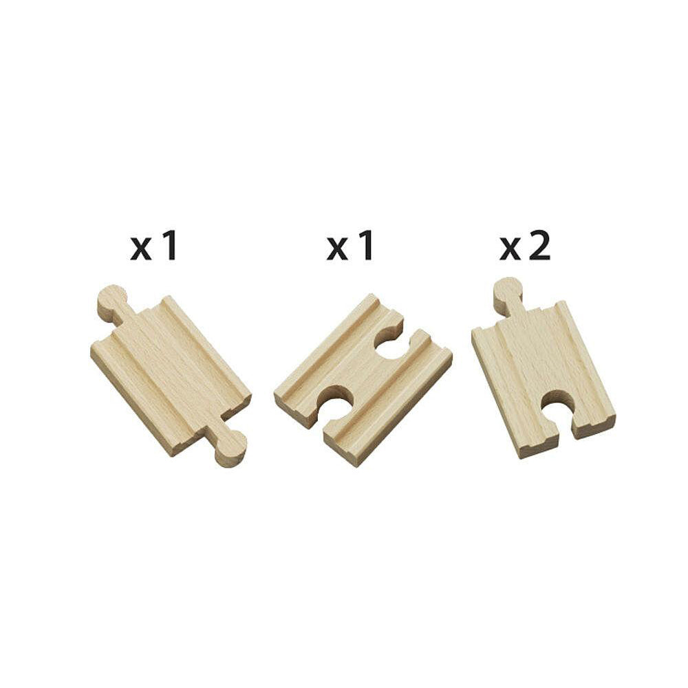 Brio Mini Straight Tracks Kids/Childrens Interactive Play Toy 3y+ (4 Pieces) — image 2