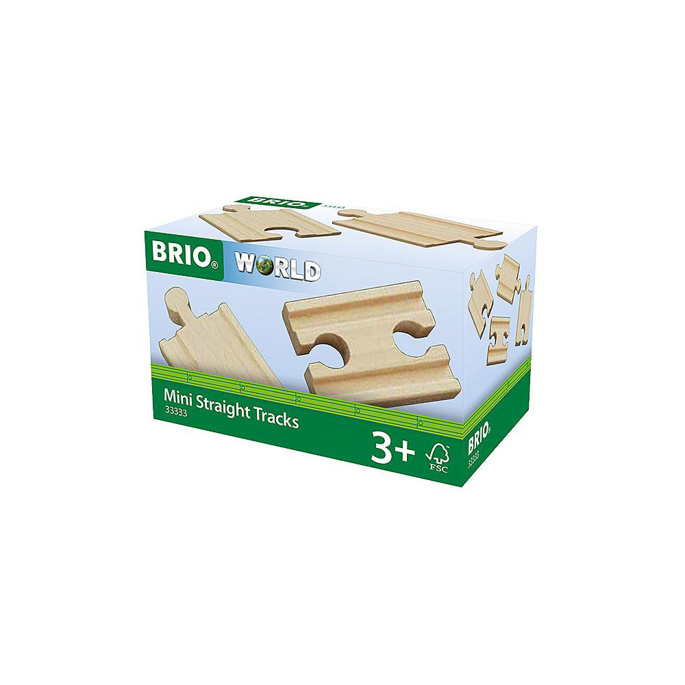 Brio Mini Straight Tracks Kids/Childrens Interactive Play Toy 3y+ (4 Pieces)