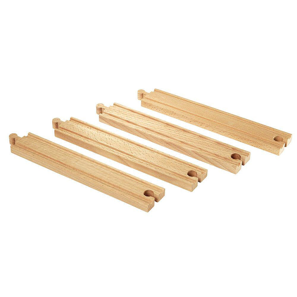 Brio Long Straight Tracks Kids/Childrens Interactive Play Toy 3y+ (4 Pieces) — image 2