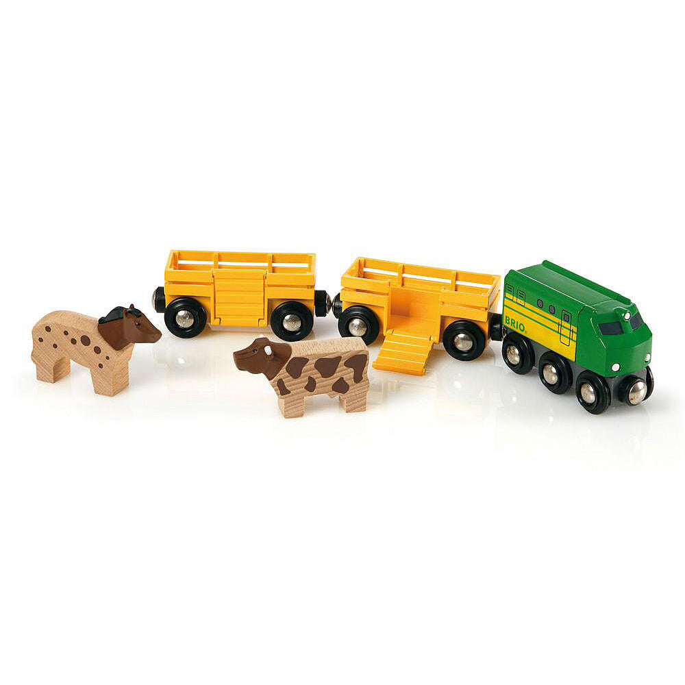 Brio Farm Train Kids/Childrens Pretend Play Interactive Toy Playset 3y+ (5 Pieces) — image 2