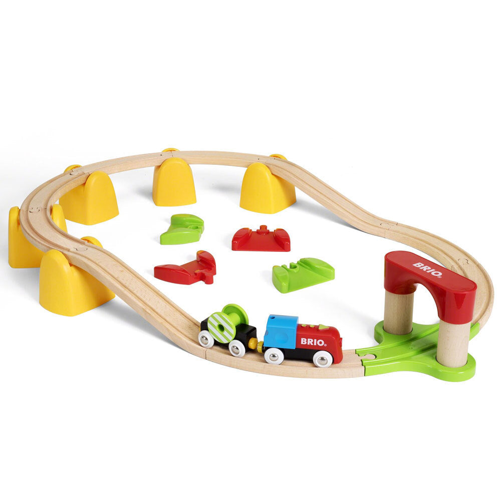 Brio My First Railway Battery Train Set Kids/Toddler Educational Toy 18m+ (25 Pieces)