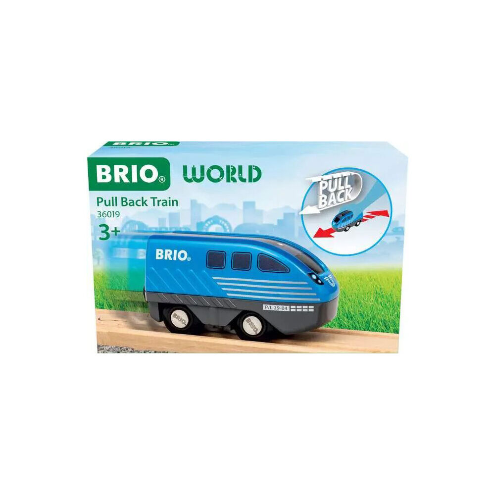 Brio Pull Back Train Kids/Children Interactive Play Durable Pull Toy Blue 3y+ — image 3