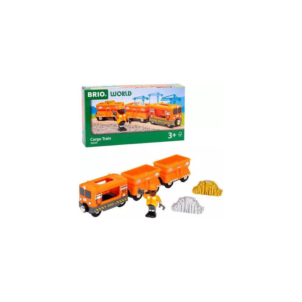 Brio Gold Cargo Train Expansion Kids/Children Imaginative Play Toy 3y+ (6 Pieces)