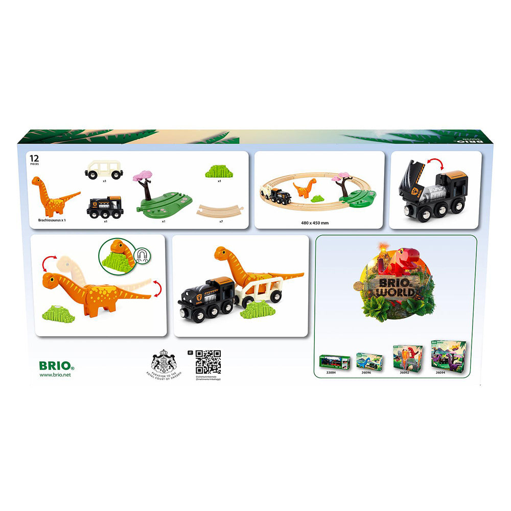 Brio Dinosaur Circle Set Kids/Childrens Interactive Pretend Play Toy 3y+ (12 Pieces) — image 2