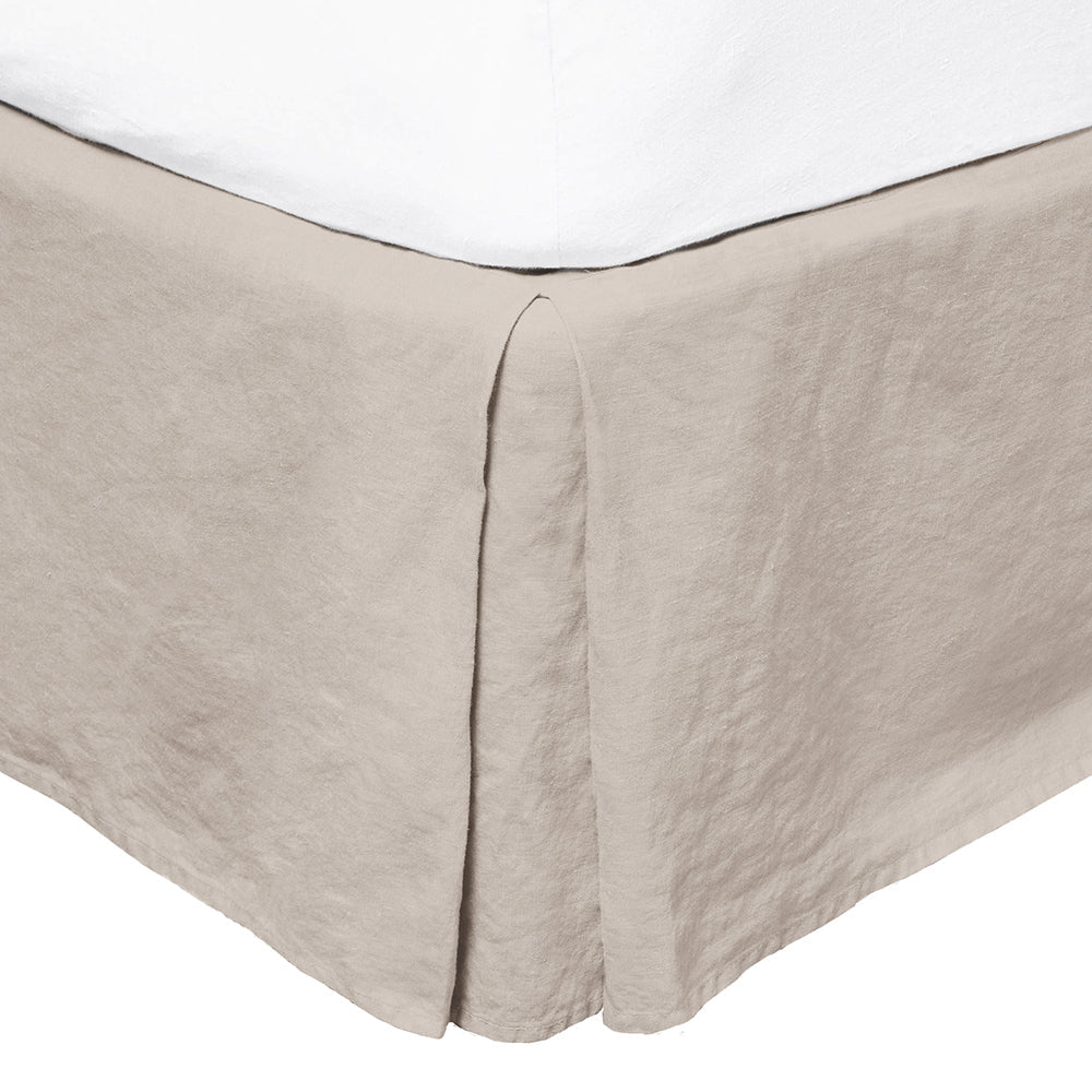 Bambury Home Living Kb Linen Valance Pebble 180cm x 203cm Cotton Woven