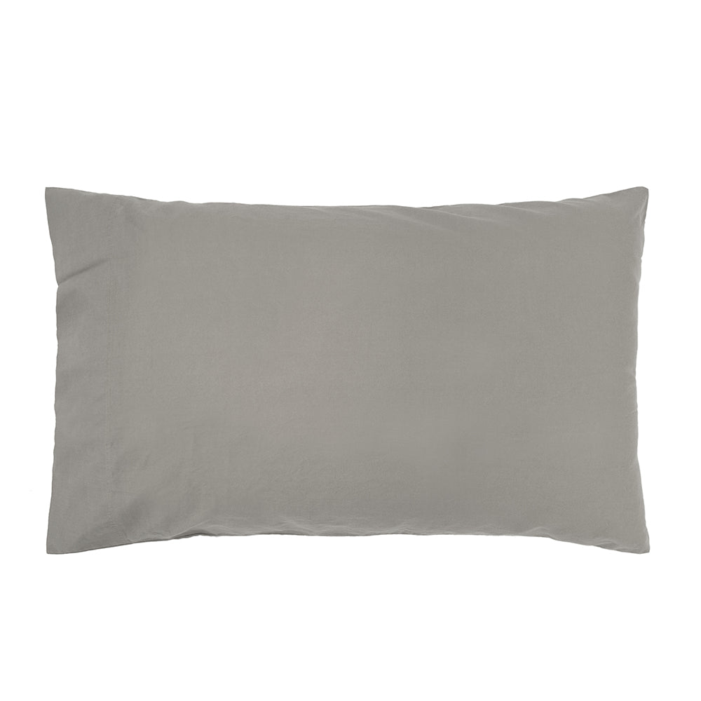 Bambury Super King Bed Temple Organic Cotton Quilt Cover Set Grey Bedding — image 2