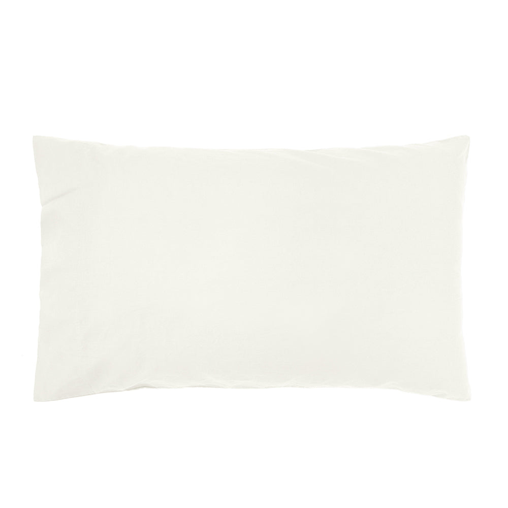 Bambury Double Bed Temple Organic Cotton Quilt Cover Set Ivory Woven Bedding — image 2