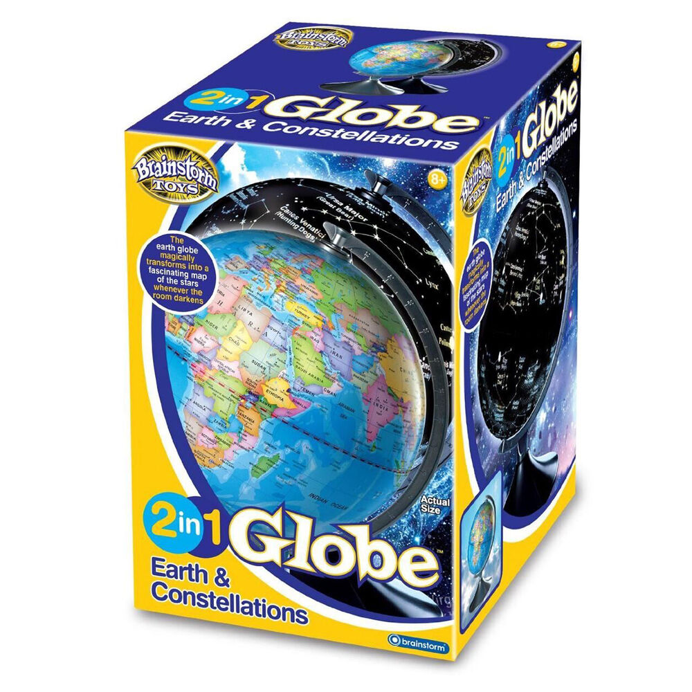 Brainstorm Toys 2in1 Globe Earth & Constellations Kids Interactive Play Toy 8y+