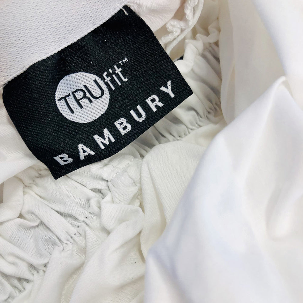 Bambury Size Single Bed Tru Fit Fitted Sheet Silver Home Bedding Soft Cotton — image 2