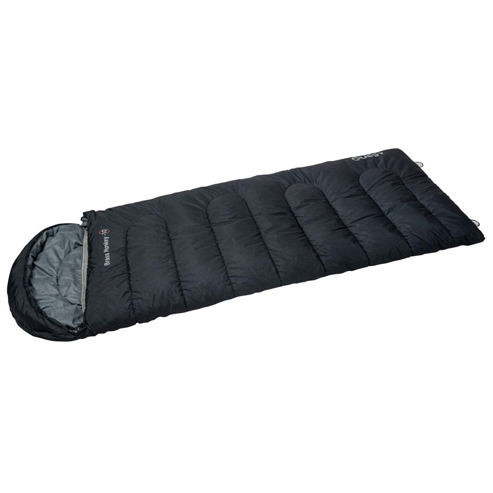 Quest Outdoors Black Brass Monkey -6 Deg Camping Polyester Sleeping Bag