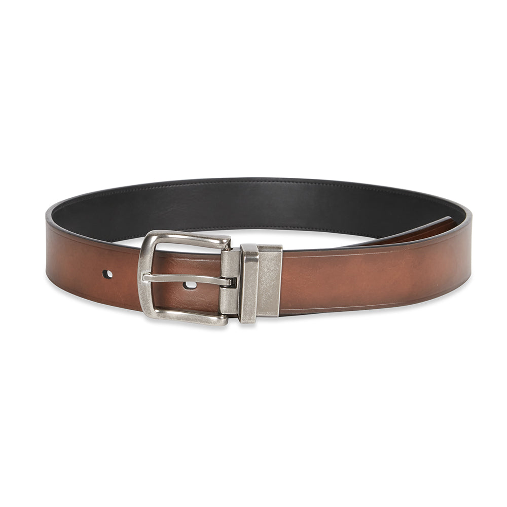 Ben Sherman Men's 34mm Reversible Casual Fashion Waist Belt XL/42-44" Tan/Black